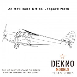 De Havilland DH-85 Leopard Moth - Clean