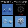 1/48 Wright J-6-9 Whirlwind (one main exhaust tube)