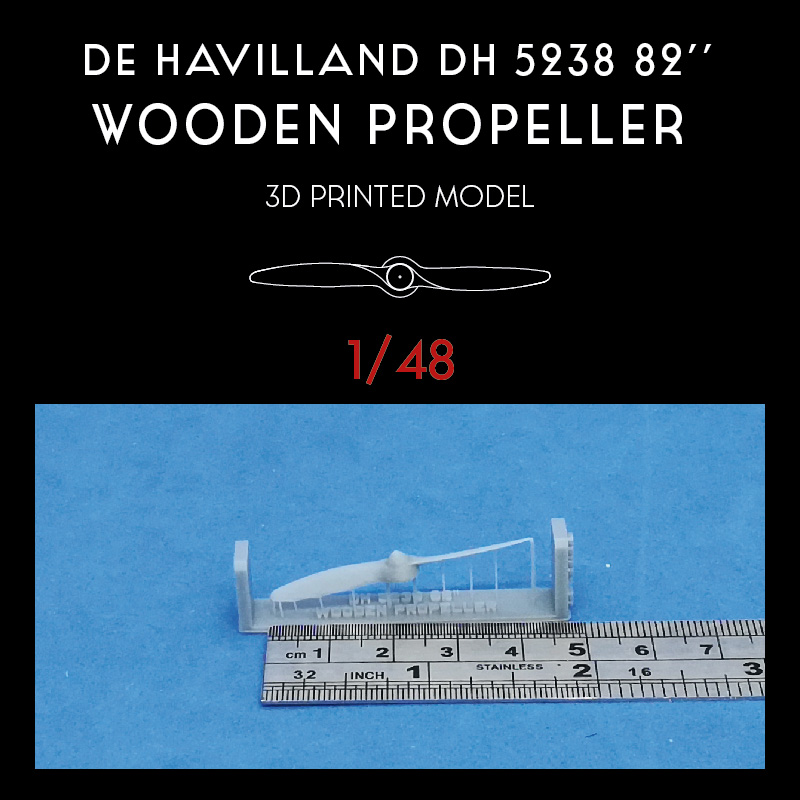 1/48 De Havilland DH 3238 82'' wooden propeller