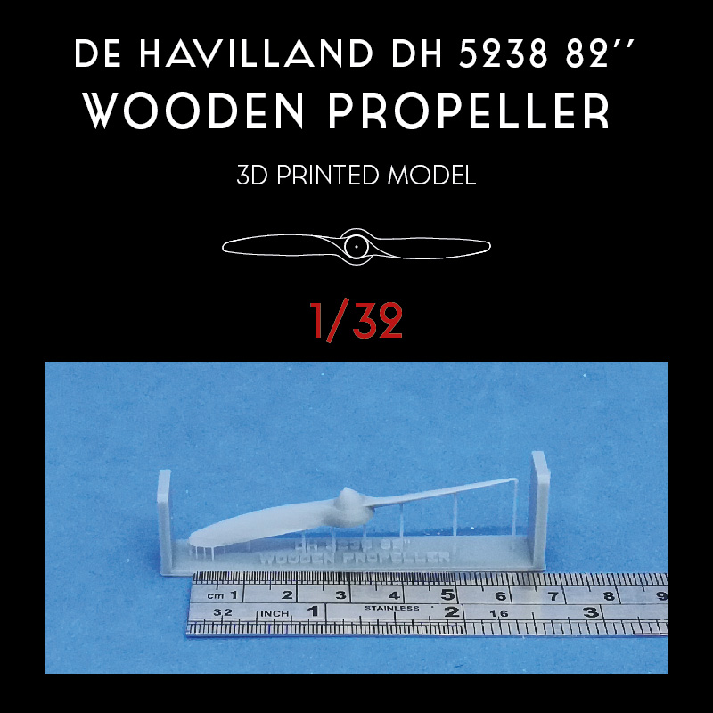 1/32 De Havilland DH 3238 82'' Wooden Propeller